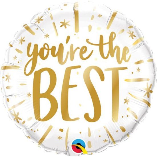 Qualatex 18 inch You're the Best Gold Foil Balloon_wholesale-18-inch-your-the-best-foil-q88169jpg.image.550x550