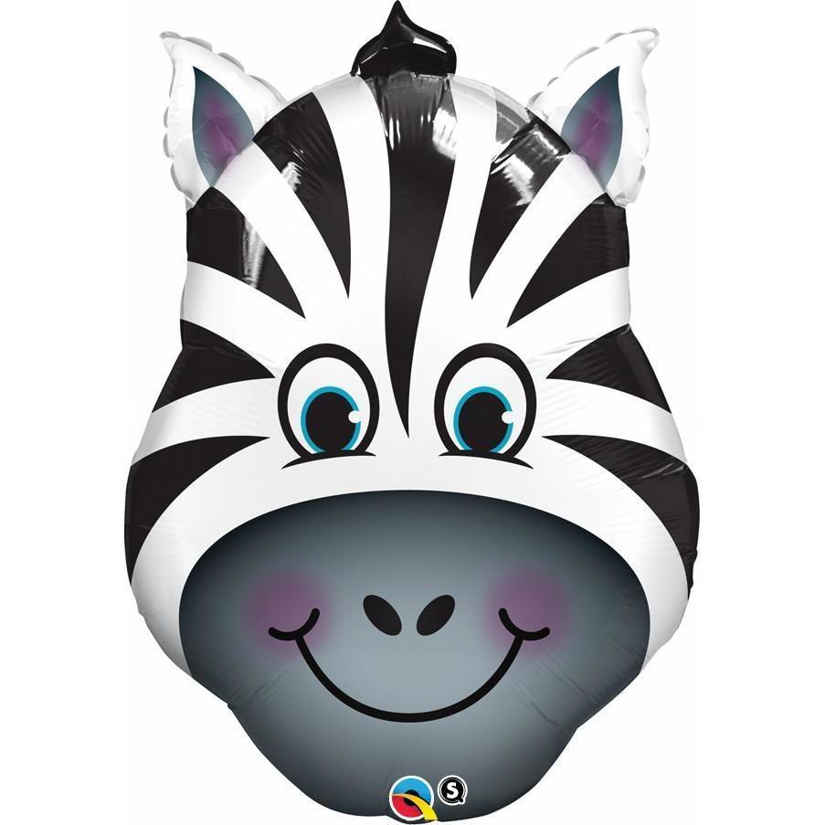 Qualatex 32 inch Playful Zebra Foil Balloon_16166
