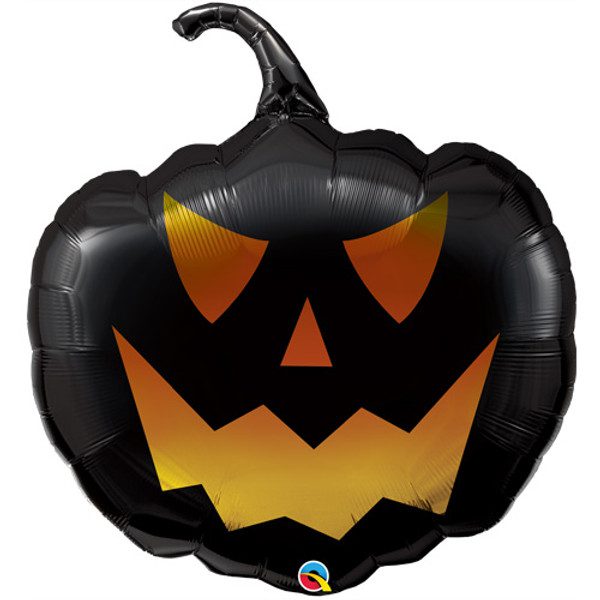 Qualatex 35 inch Black Jack Pumpkin Foil Balloon_14938-500__30689