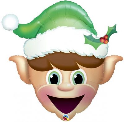 Qualatex 35 inch Elf Head Foil Balloon_52935