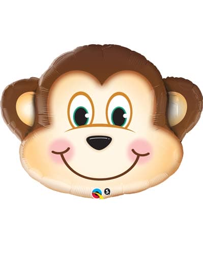 Qualatex 35 inch Mischievous Monkey Shape Foil Balloon_q16097