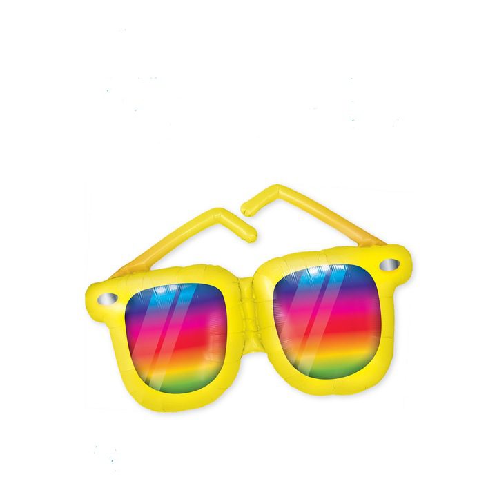 Qualatex 42 inch Rainbow Stripped Sunglasses Foil Balloon_res_357cacff80df3076812539e462eb9770