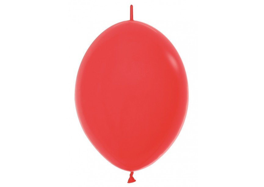 Sempertex 12 inch Fashion Red Link-O-Loon Latex Balloons
