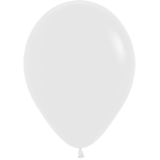 Sempertex Fashion Colour Solid White Latex Balloons