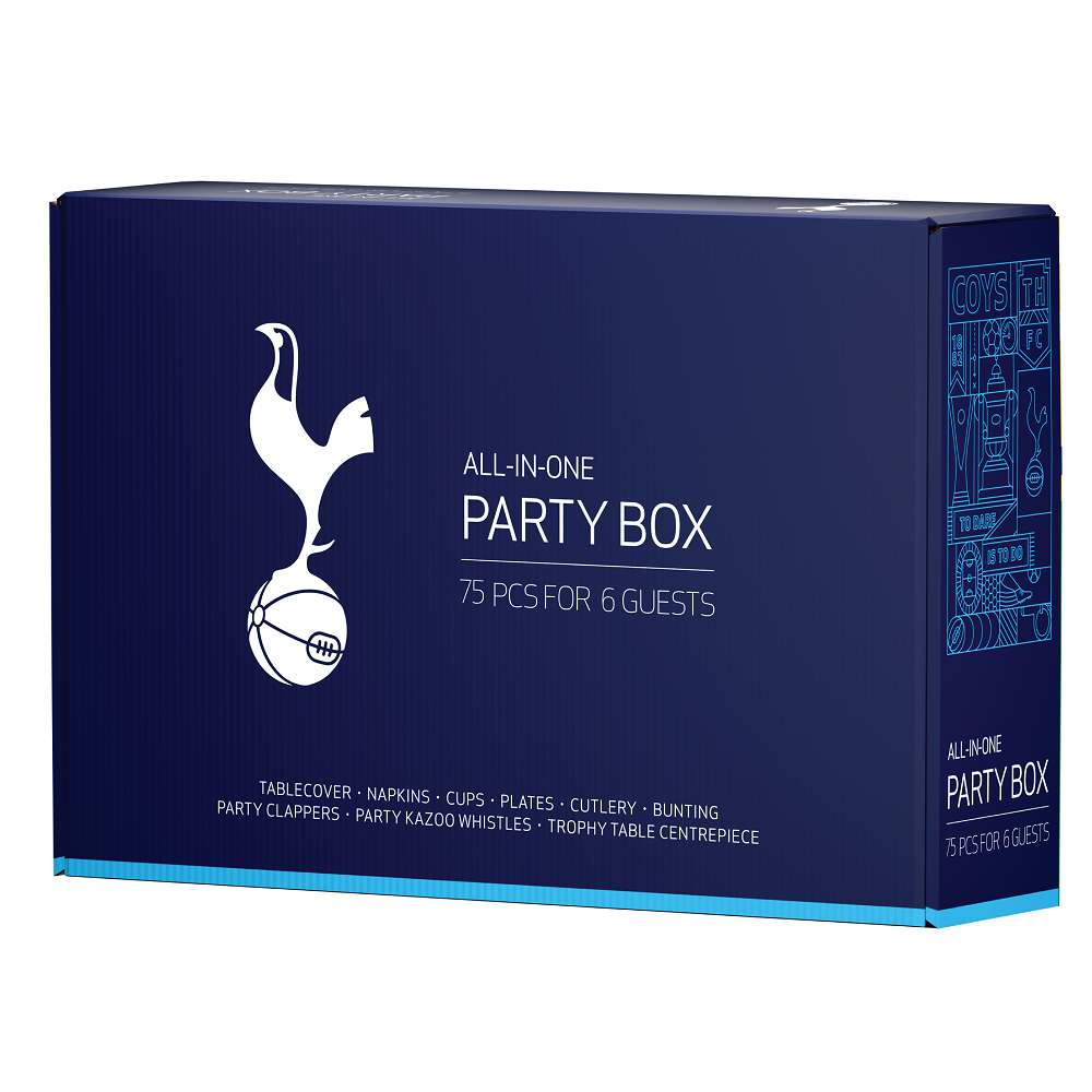 Tottenham Hotspur FC Party Box for 6 Official Party Supplies