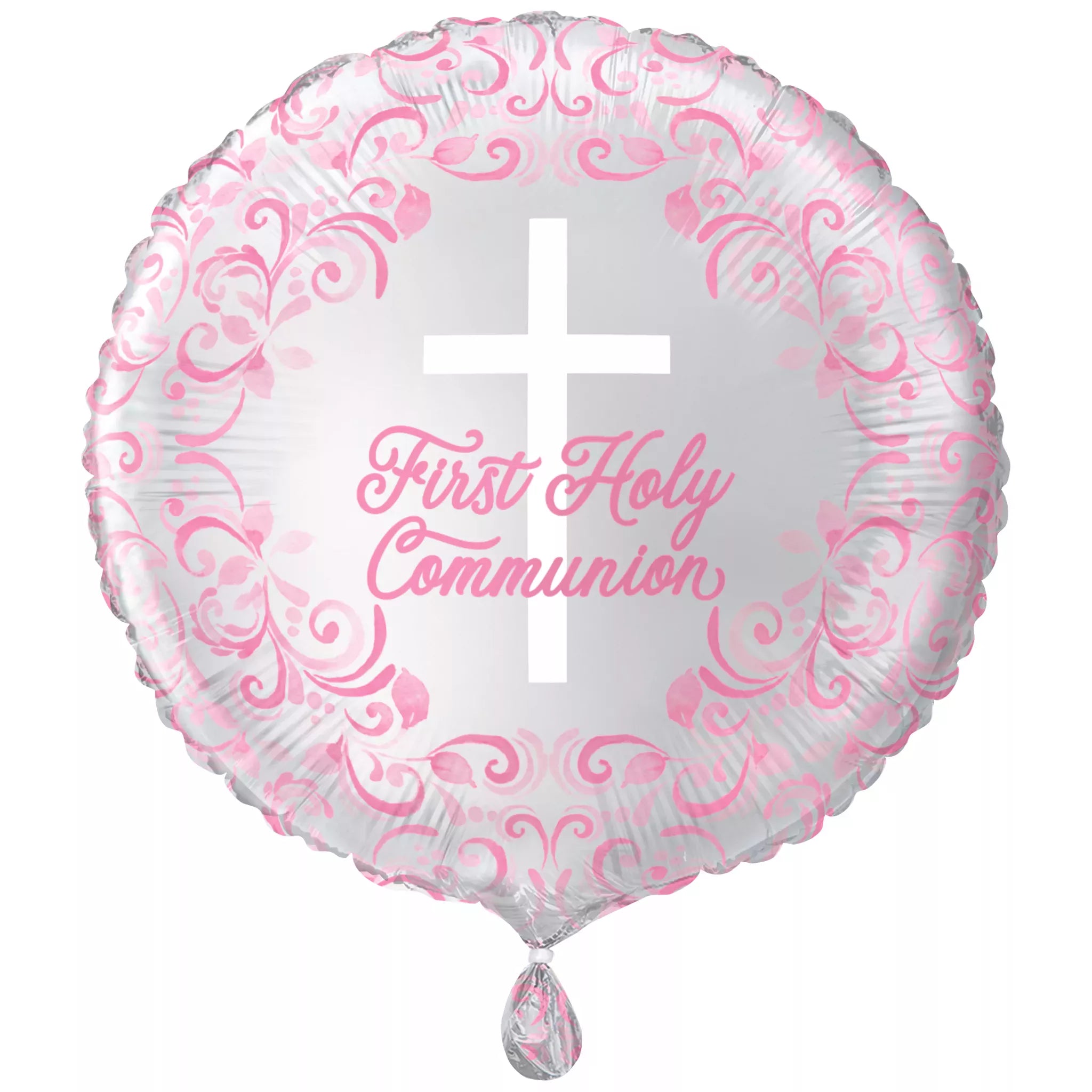 Unique 18 inch First Holy Communion Pink Foil Balloon