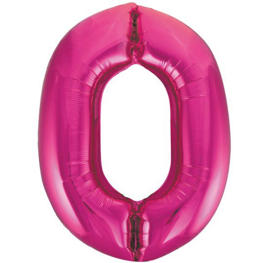 Unique 34 inch Pink Foil Number Balloons Age 0