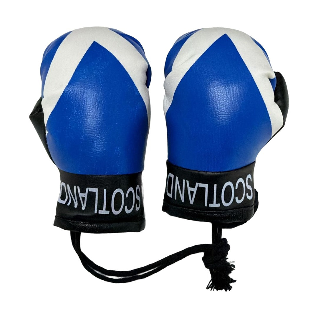 Scotland Saltire Mini Boxing Gloves – Car Rear View Mirror Hanging