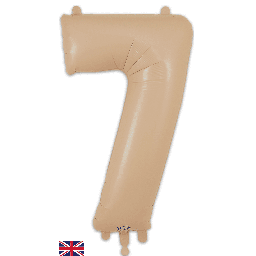 Oaktree 34 inch Number 7 Matte Nude Balloons_606777