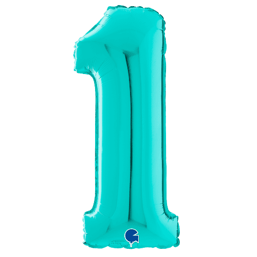 Grabo Number 1 Tiffany Foil Balloon_141701TI_261701TI_171TI