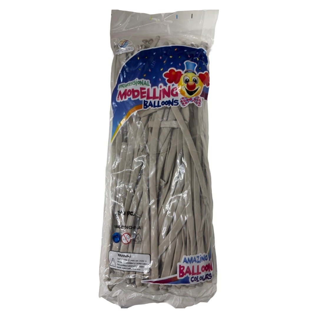 White Sand 260 Modelling Latex Balloons 100pk