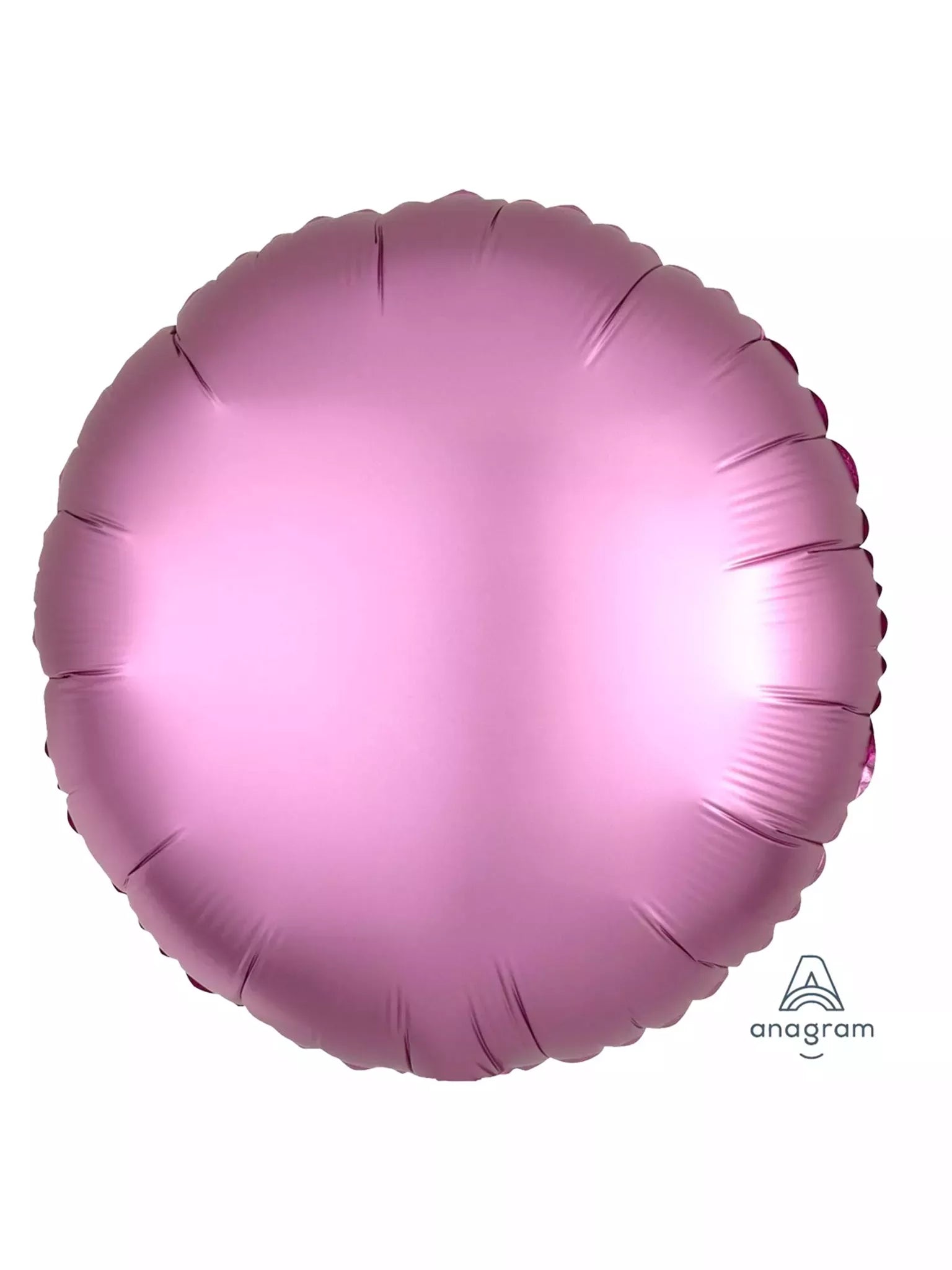 Anagram Satin Luxe Pink 18" Round Foil Balloon