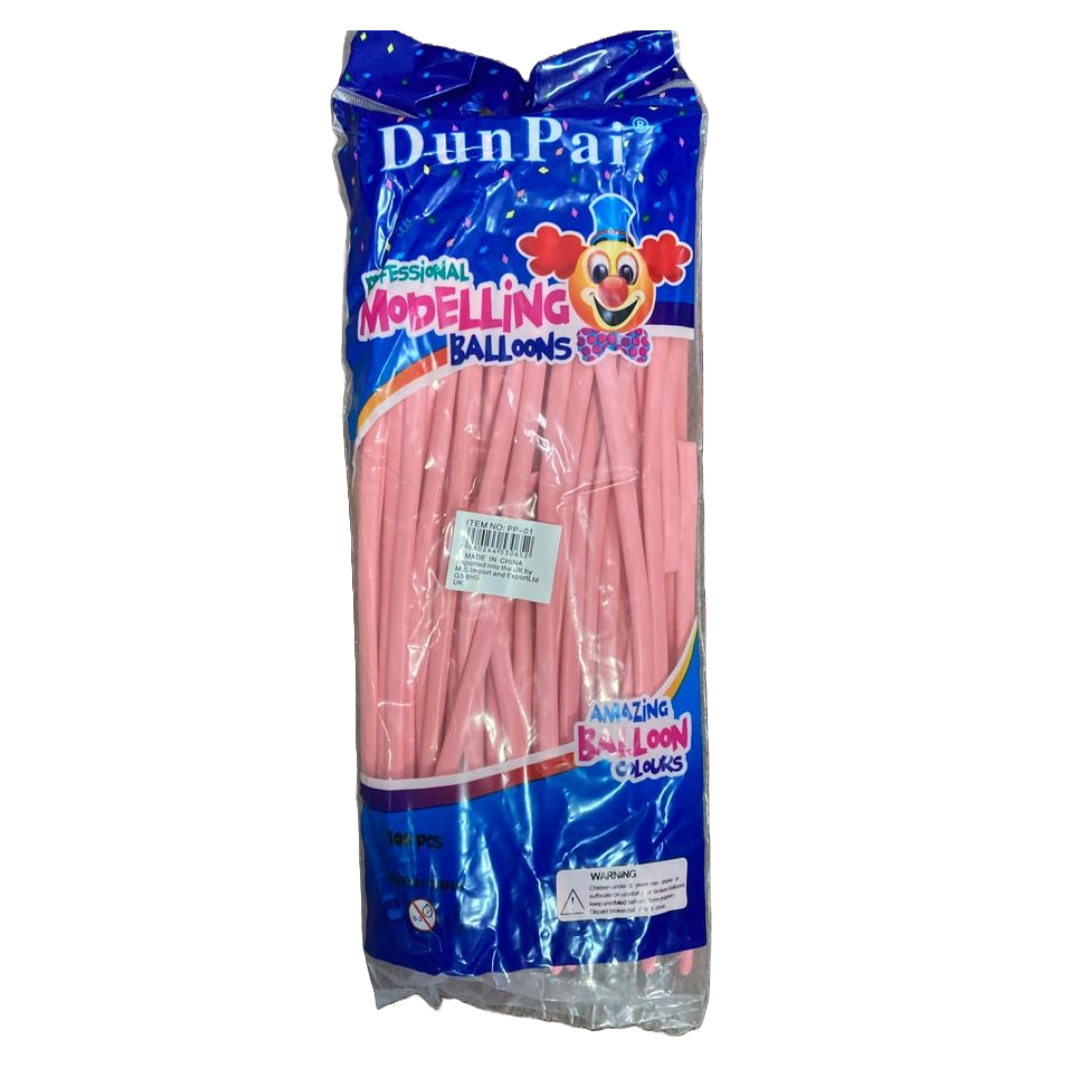 light pink modelling 260 balloons