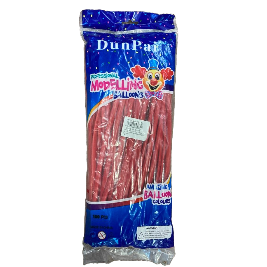 red modelling 260 balloons