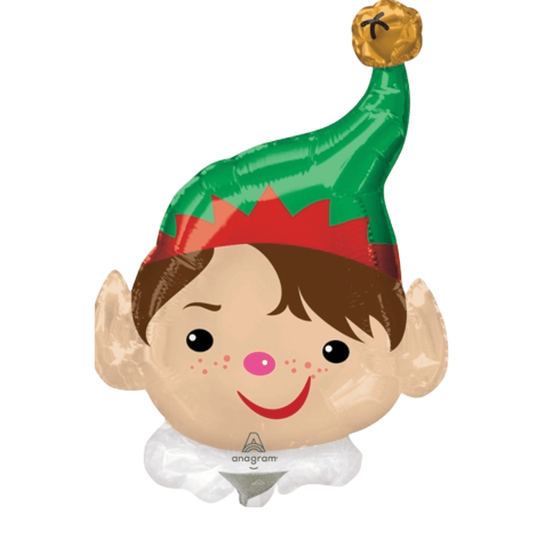 Amscan 14 inch Adorable Elf Green Hat Foil Balloon (unpackaged)